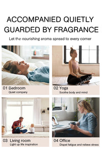 KINSCOTER Neu Volcano Flame Aroma Diffuser Jellyfish Smoke Ring Air Humidifier 360ml Aromatherapy Essential Oil Diffuser Cool Gift